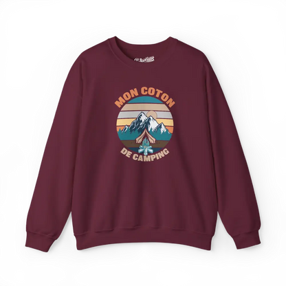 #camping - Sweat-shirt - Sweat-shirt - Mon coton de camping - Marron / S / M