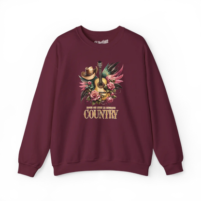 Rodéo Moderne - Sweat-shirt - Sweat-shirt - Nous on aime la musique Country - Marron / S / M