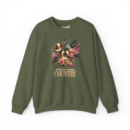 Rodéo Moderne - Sweat-shirt - Sweat-shirt - Nous on aime la musique Country - Militaire / S / M