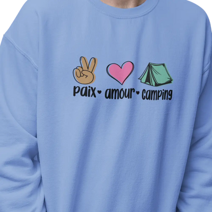 #camping - Sweat-shirt - Sweat-shirt - Paix amour camping