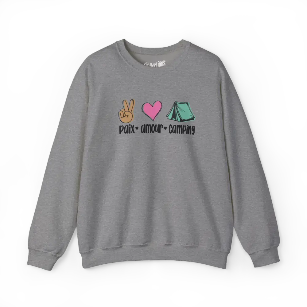 #camping - Sweat-shirt - Sweat-shirt - Paix amour camping