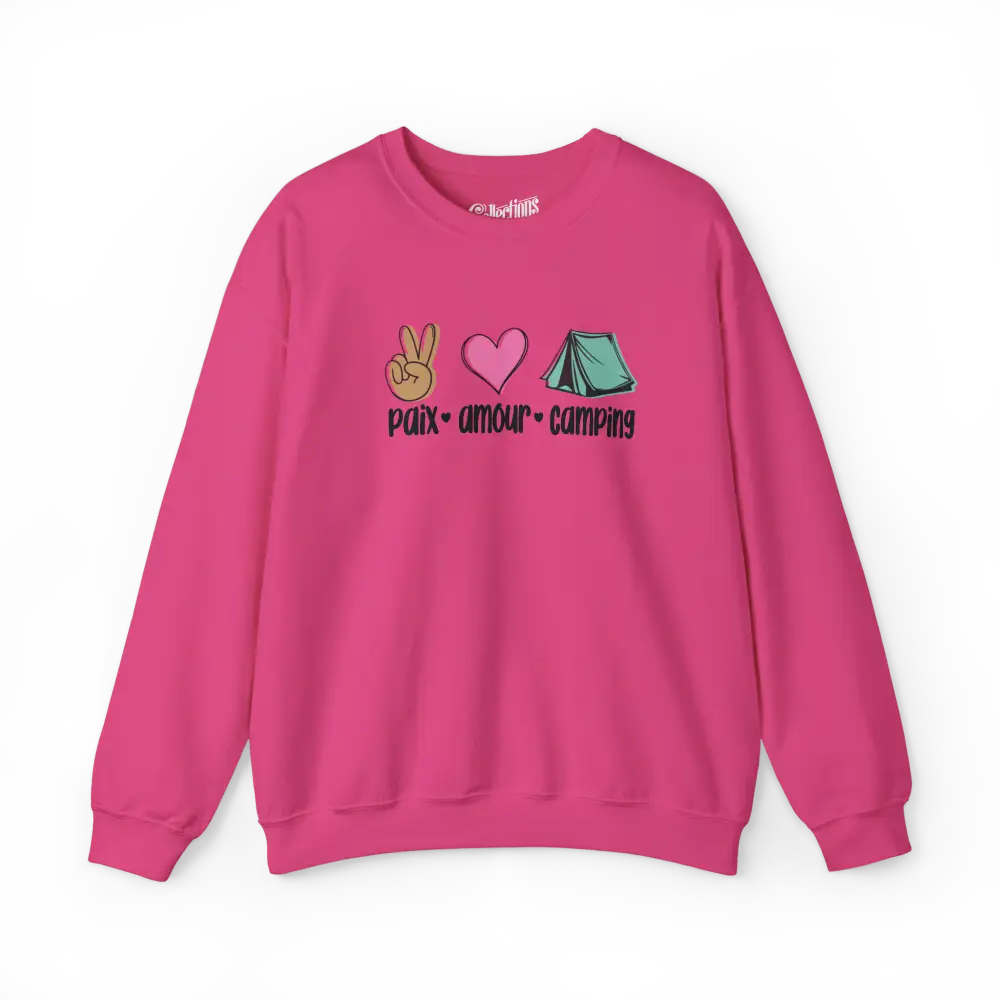 #camping - Sweat-shirt - Sweat-shirt - Paix amour camping