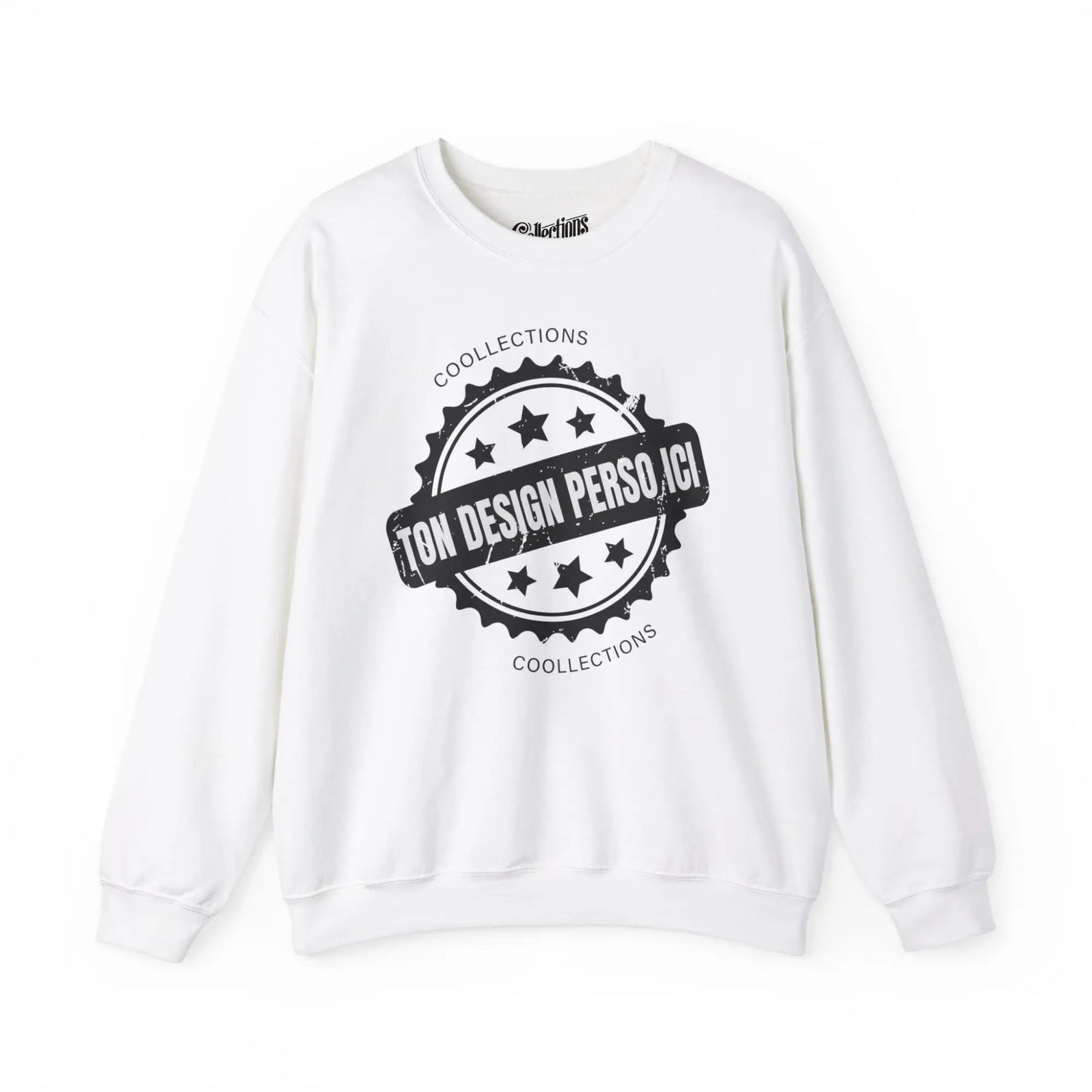 Personnaliser - Sweat-shirt - Sweat-shirt pâle - Personnalisé - Blanc / S / M