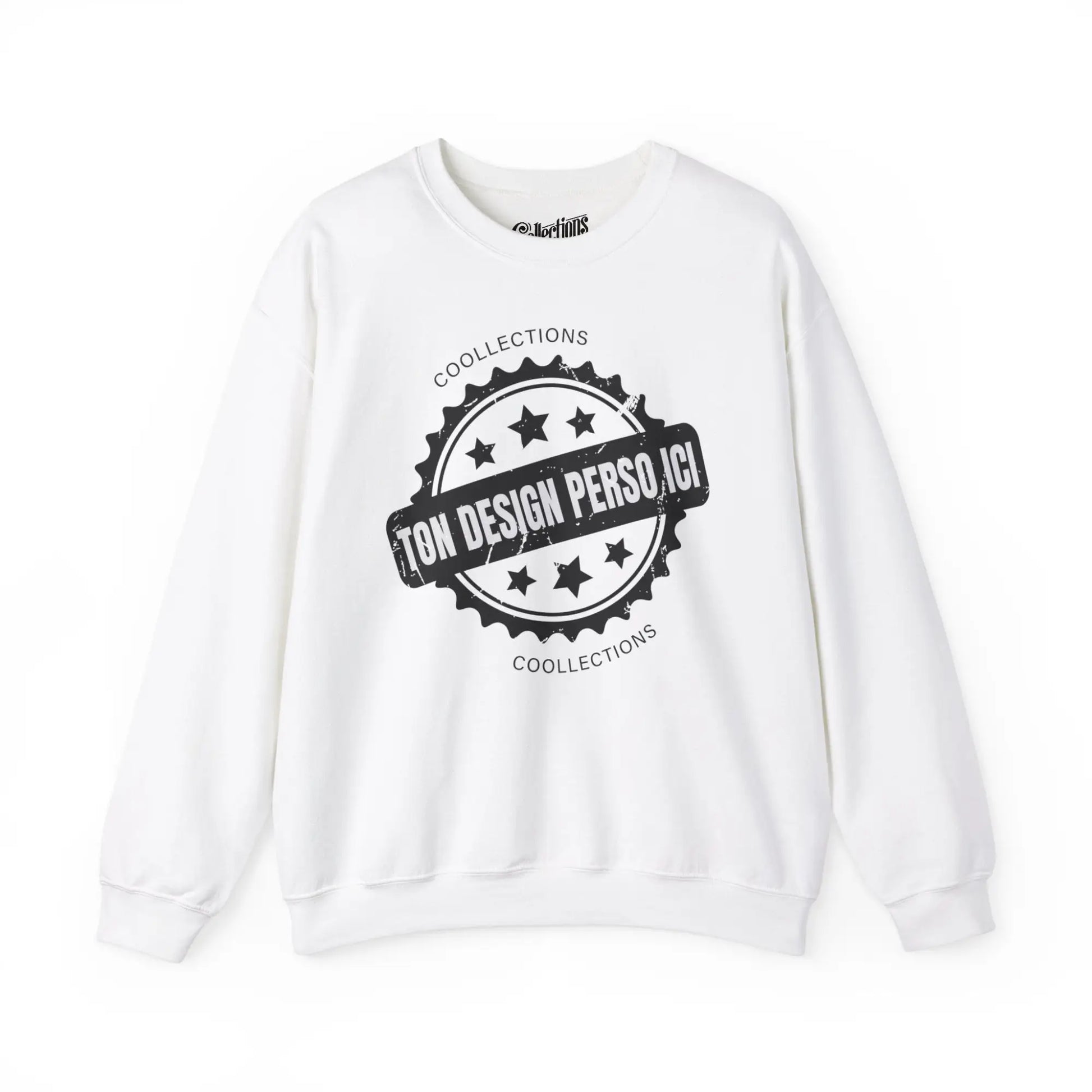 Personnaliser - Sweat-shirt - Sweat-shirt pâle - Personnalisé - Blanc / S / M
