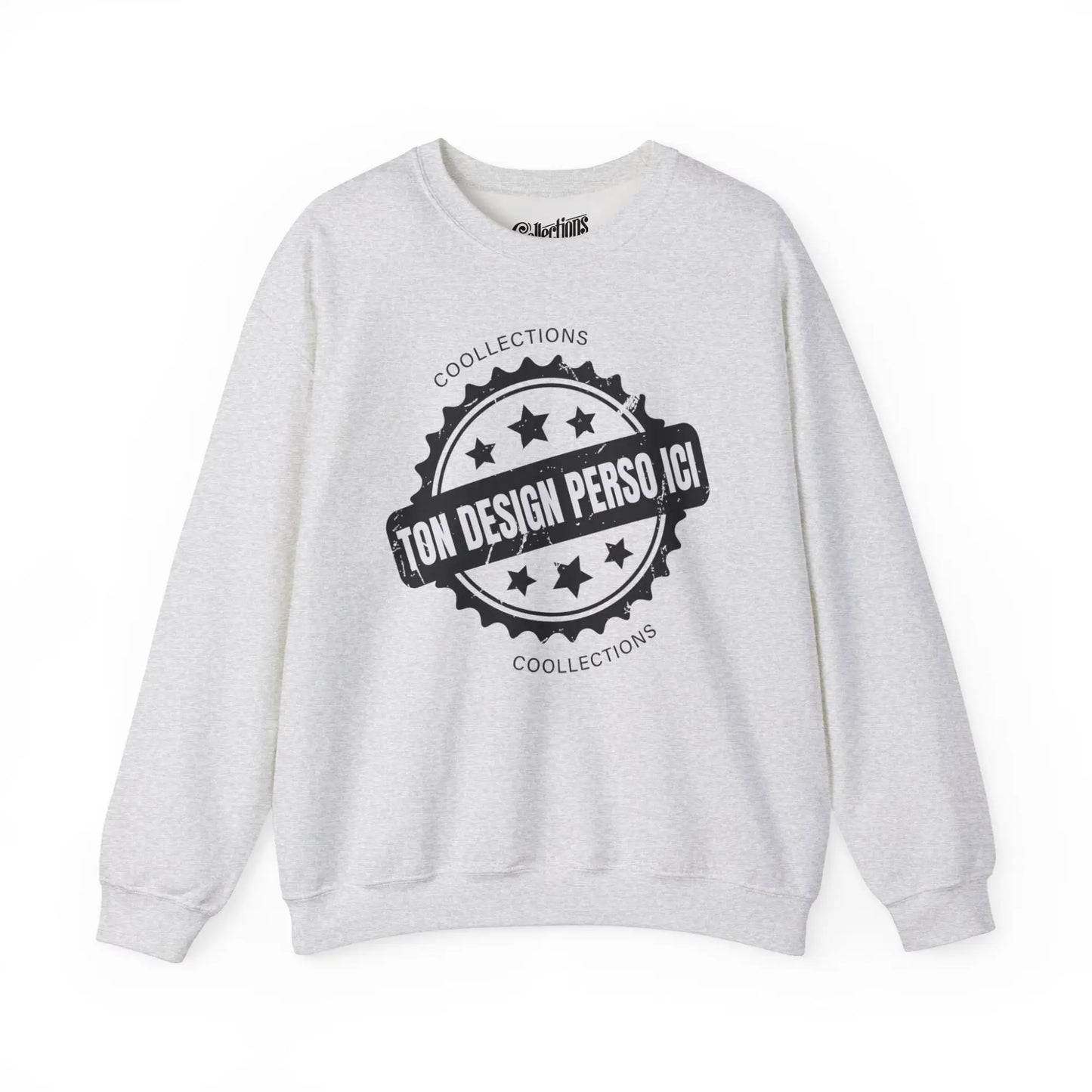 Personnaliser - Sweat-shirt - Sweat-shirt pâle - Personnalisé - Gris cendre / S / M