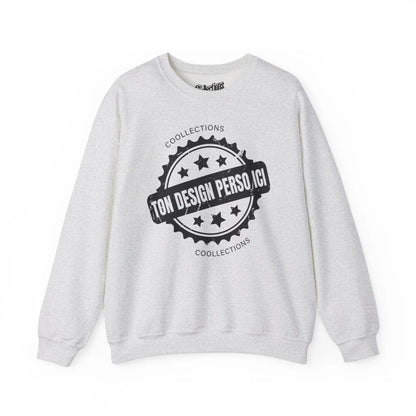 Personnaliser - Sweat-shirt - Sweat-shirt pâle - Personnalisé - Gris cendre / S / M