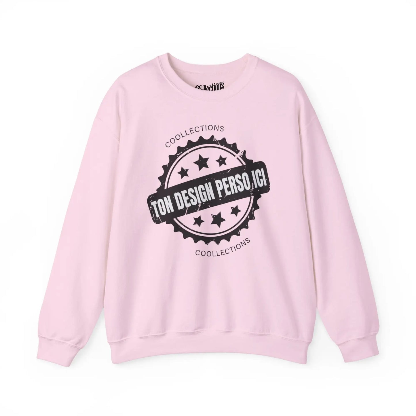 Personnaliser - Sweat-shirt - Sweat-shirt pâle - Personnalisé - Rose clair / S / M