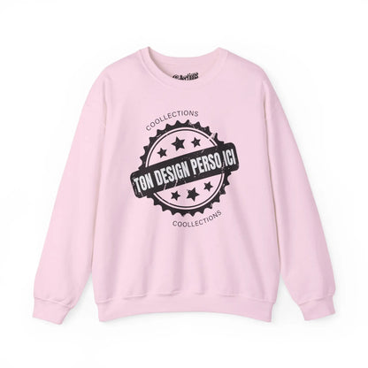 Personnaliser - Sweat-shirt - Sweat-shirt pâle - Personnalisé - Rose clair / S / M