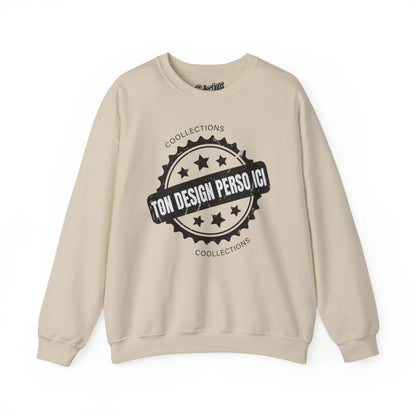 Personnaliser - Sweat-shirt - Sweat-shirt pâle - Personnalisé - Sable / S / M