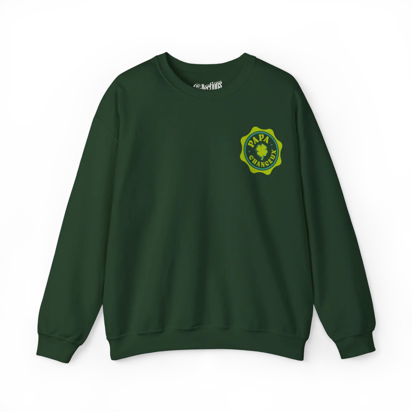 Pour Papa - Sweat-shirt - Sweat-shirt - Papa chanceux - Forêt / S / M