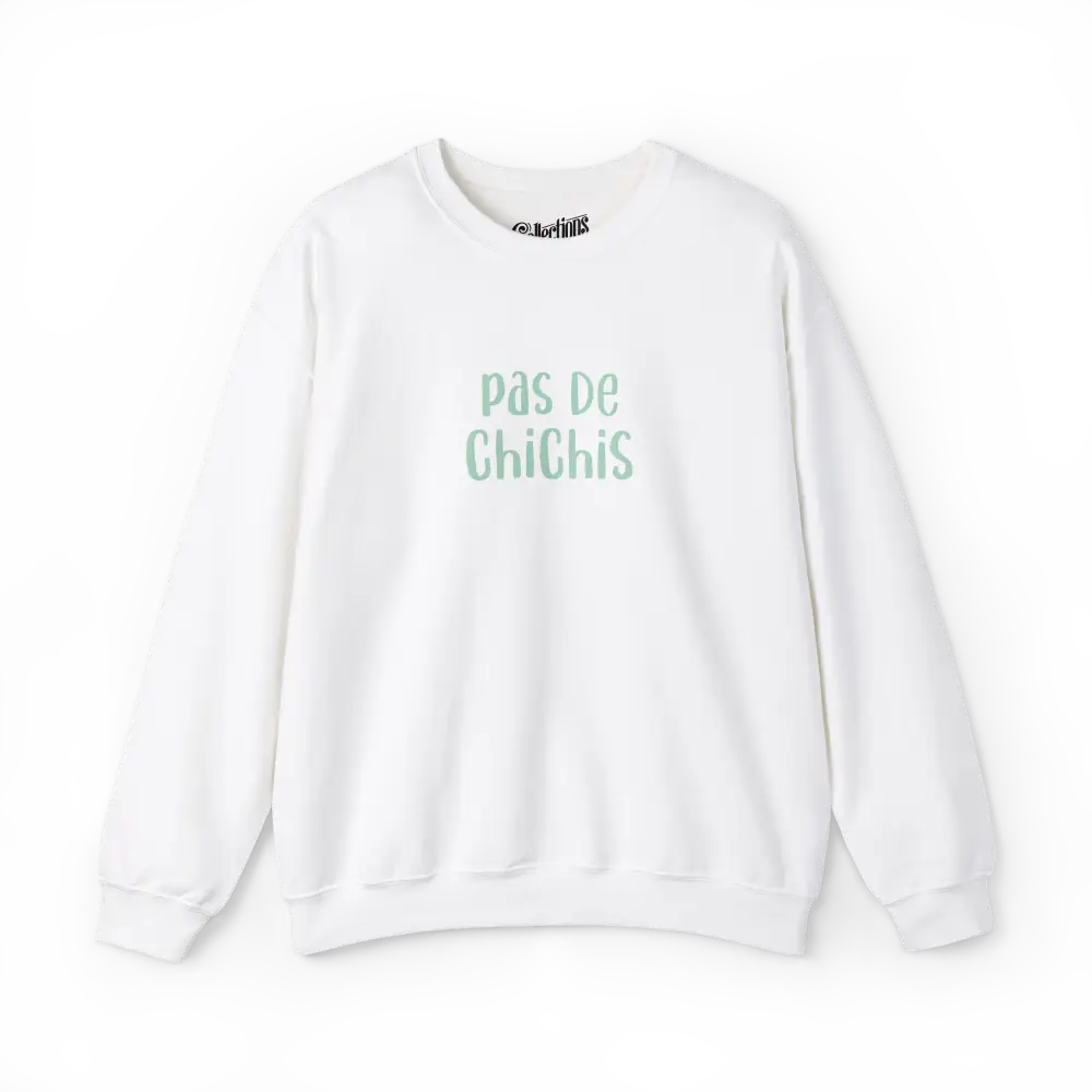 Vie d’Phoqué - Sweat-shirt - Sweat-shirt - Pas de chichis - Blanc / S / M