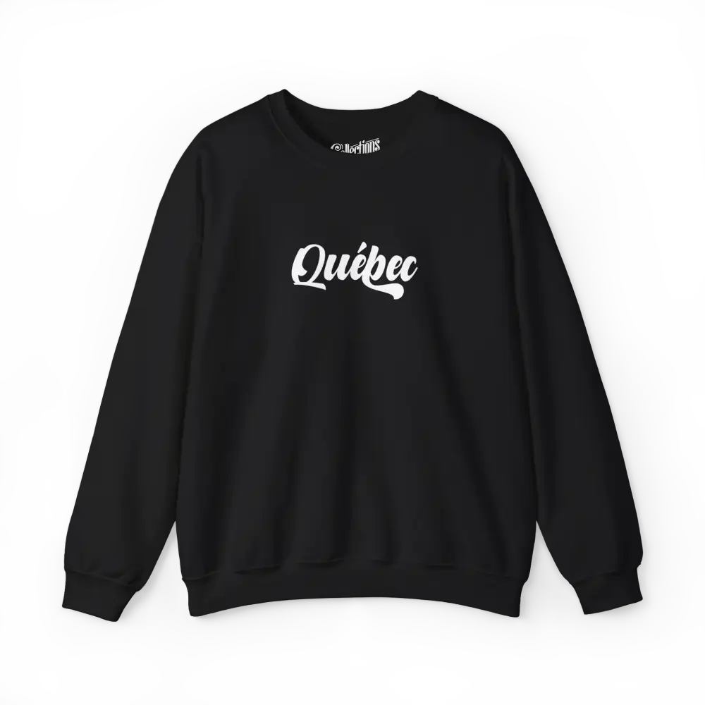 Local D’abord - Sweat-shirt - Sweat-shirt - Québec Élégant - Noir / S / M