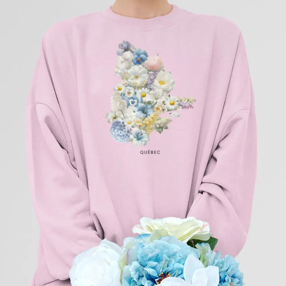 Local D’abord - Sweat-shirt - Sweat-shirt - Québec fleuri
