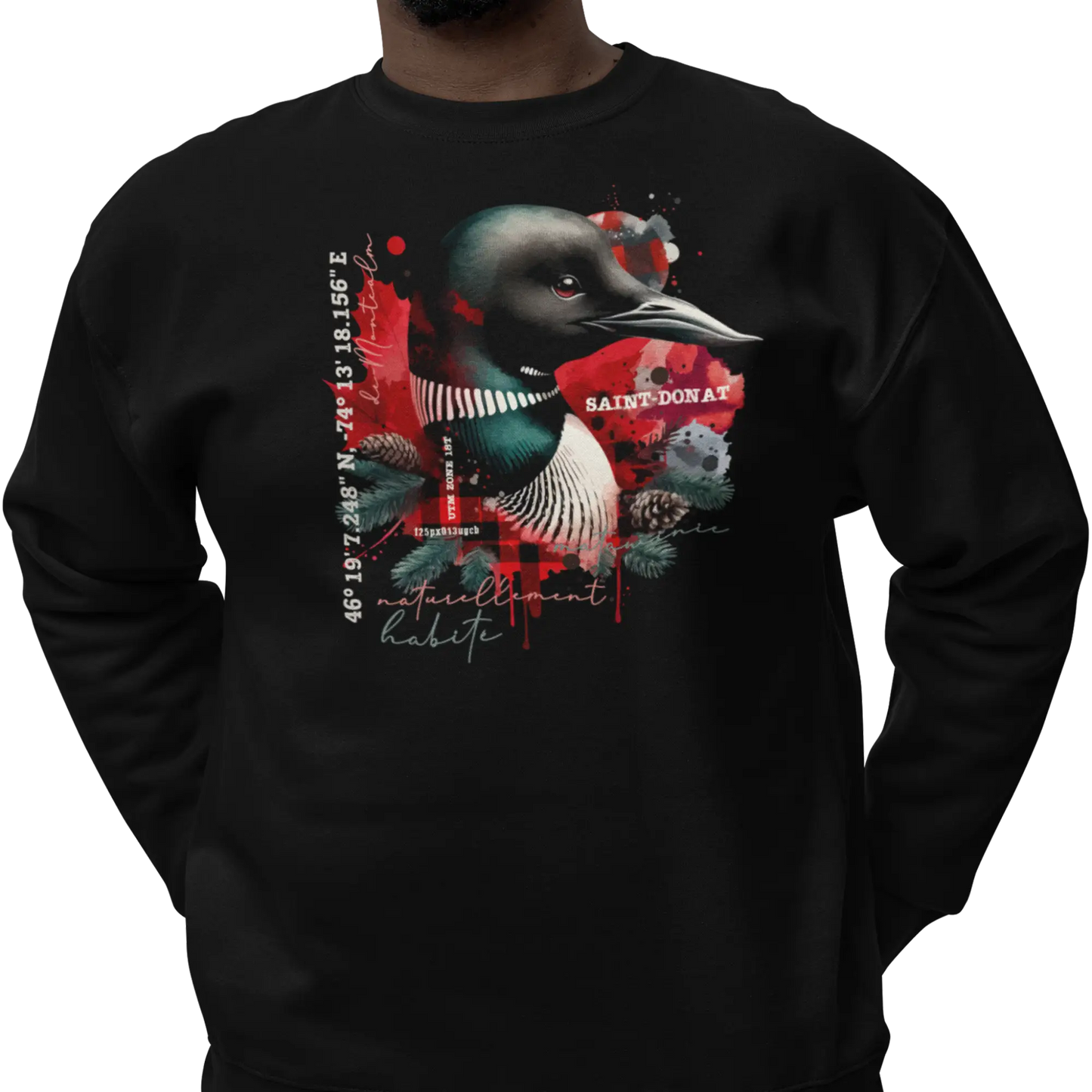 Local d’abord - Sweat-shirt - Sweat-shirt - Saint-Donat – L’esprit habite