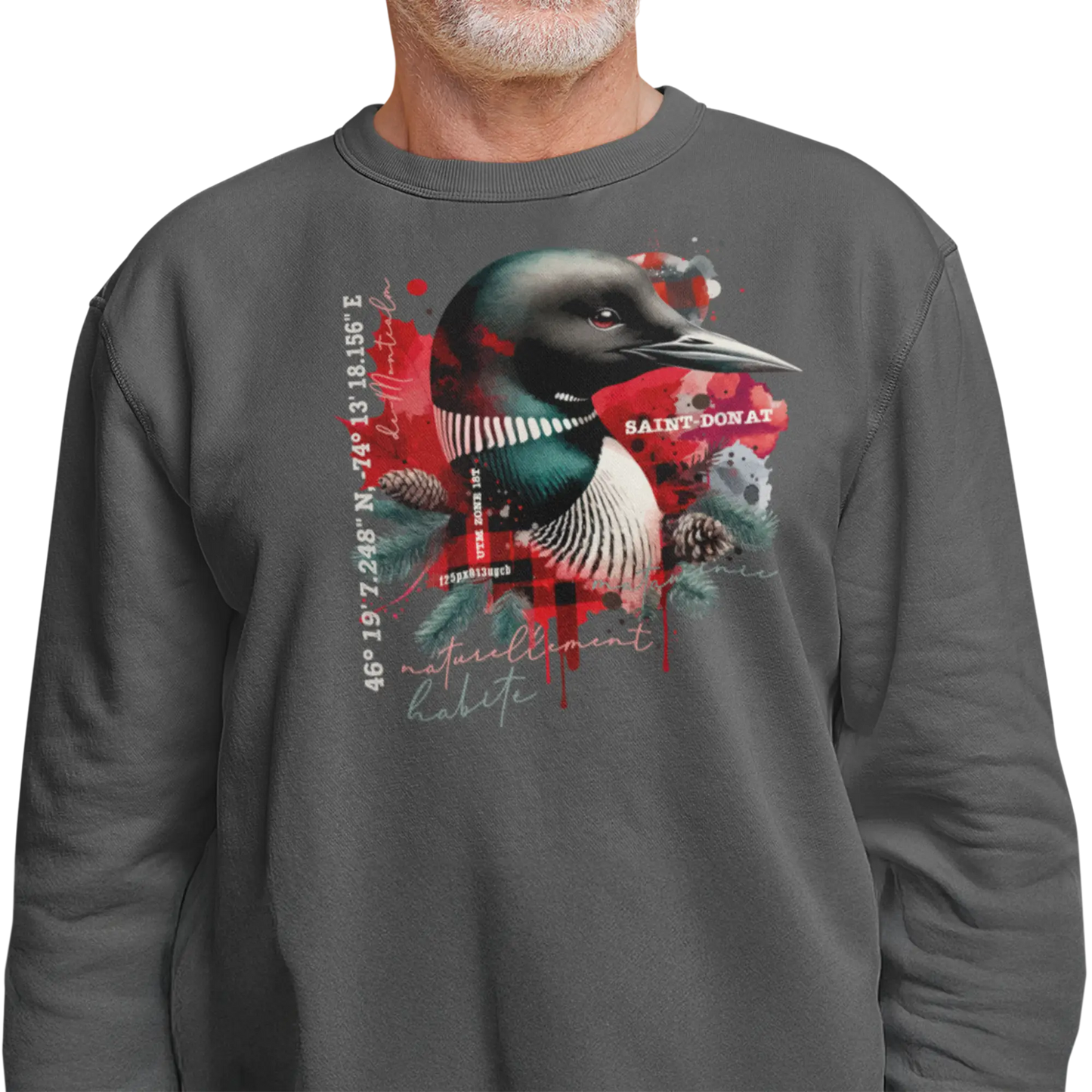 Local d’abord - Sweat-shirt - Sweat-shirt - Saint-Donat – L’esprit habite