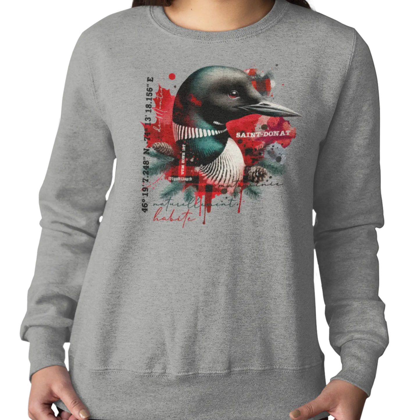 Local d’abord - Sweat-shirt - Sweat-shirt - Saint-Donat – L’esprit habite