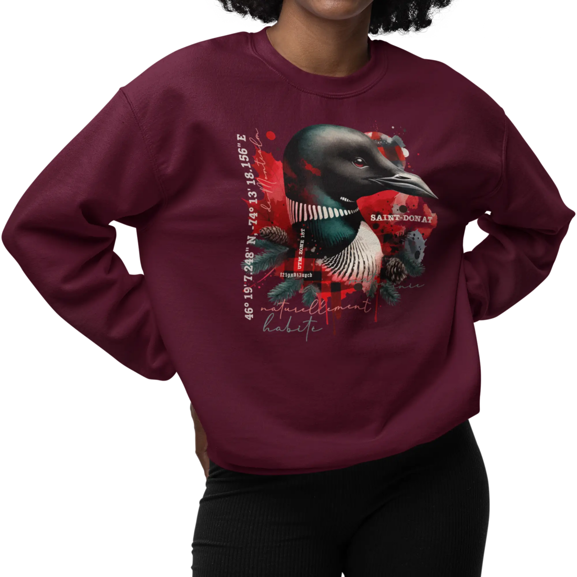 Local d’abord - Sweat-shirt - Sweat-shirt - Saint-Donat – L’esprit habite