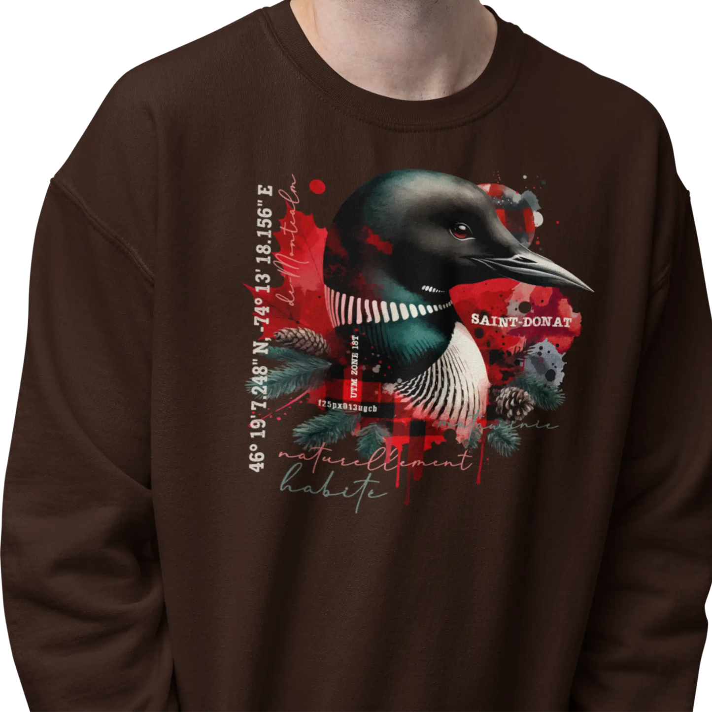 Local d’abord - Sweat-shirt - Sweat-shirt - Saint-Donat – L’esprit habite