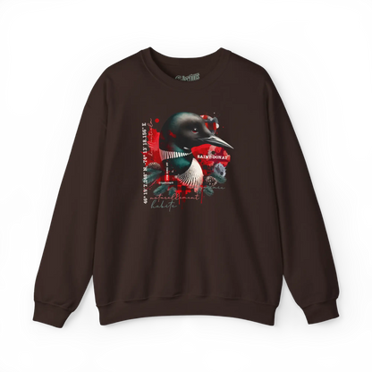 Local d’abord - Sweat-shirt - Sweat-shirt - Saint-Donat – L’esprit habite ici - Chocolat / S / M