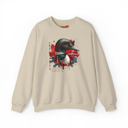 Local d’abord - Sweat-shirt - Sweat-shirt - Saint-Donat – L’esprit habite ici - Sable / S / M