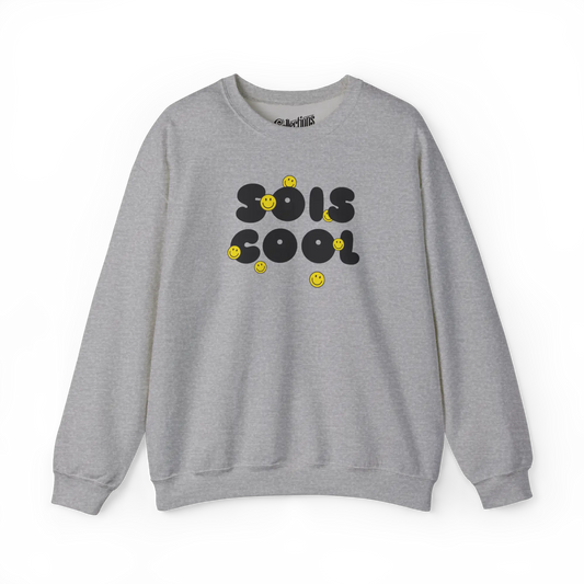 Mot Pour Mot - Sweat-shirt - Sweat-shirt - Sois cool - Gris Sport / S / M