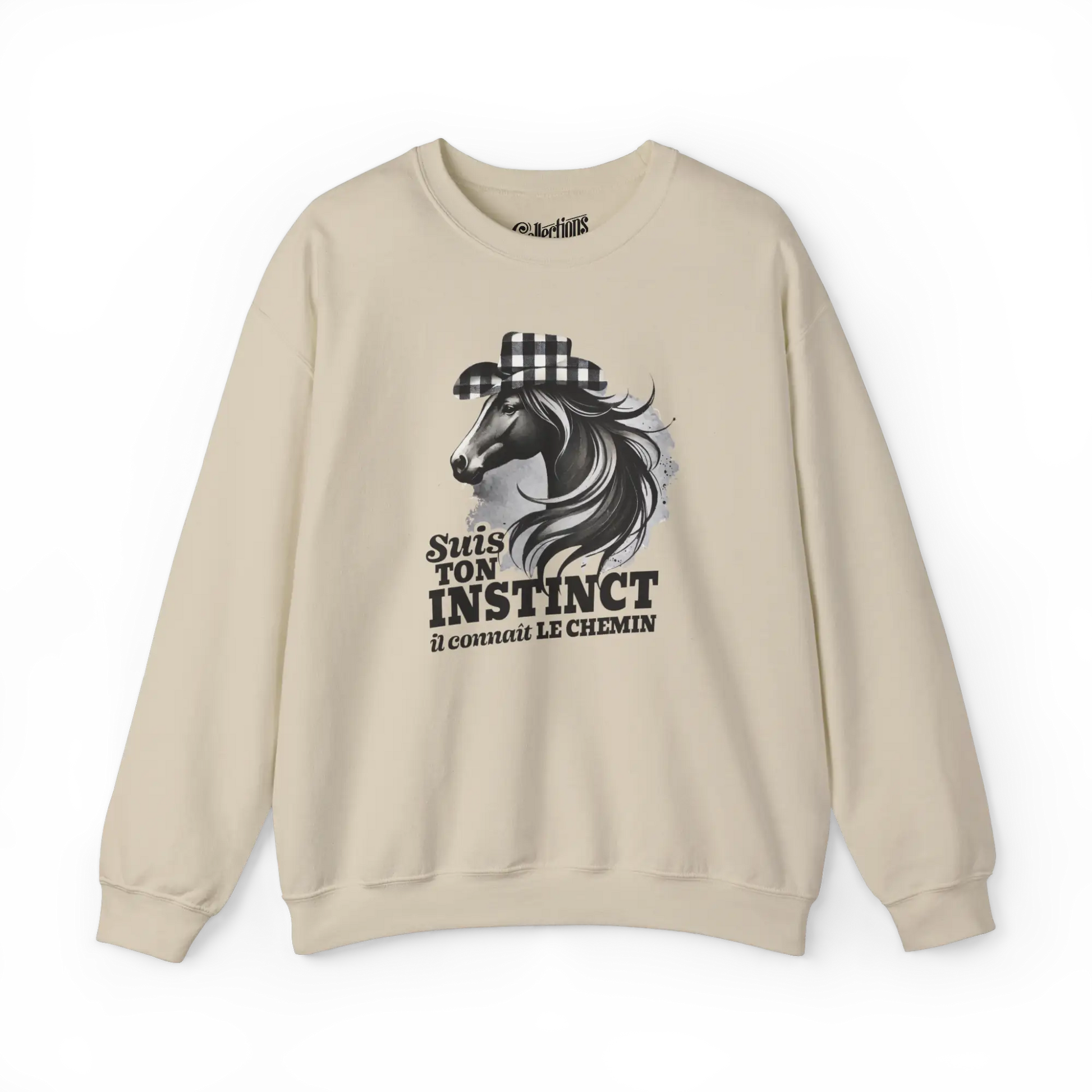 Rodéo Moderne - Sweat-shirt - Sweat-shirt – Suis ton instinct - Sable / S / M