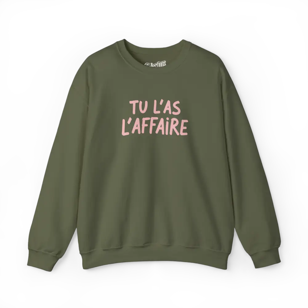 Mot Pour Mot - Sweat-shirt - Sweat-shirt - Tu L’as L’Affaire - Militaire / S / M