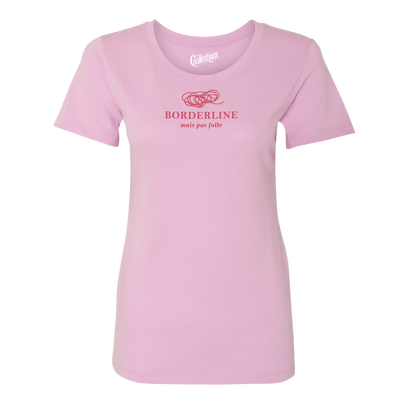 Vie d’Phoqué - T-Shirt ajusté - T-shirt ajusté - Borderline pas folle - Azalée / XS