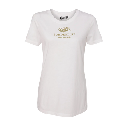 Vie d’Phoqué - T-Shirt ajusté - T-shirt ajusté - Borderline pas folle - Blanc / XS