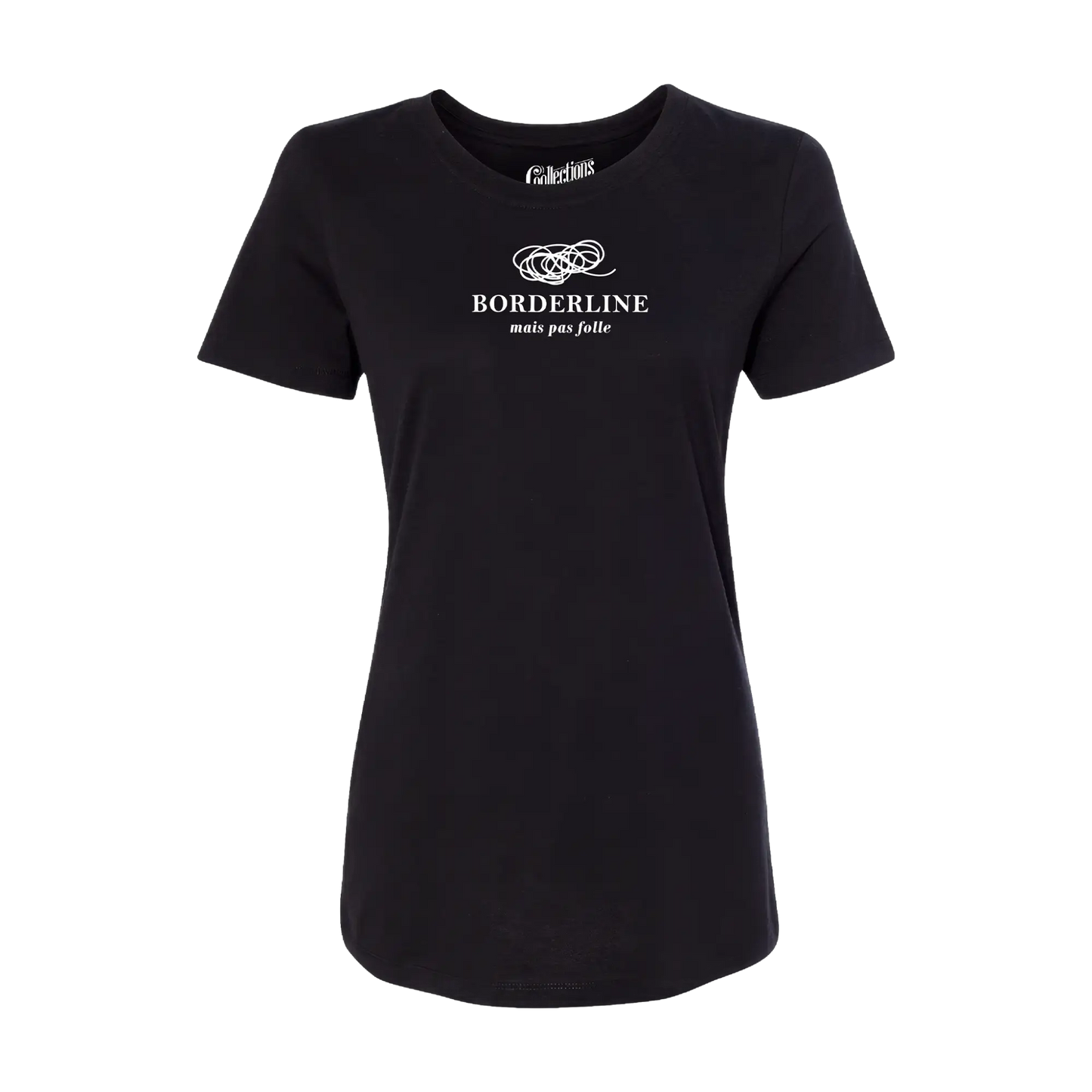 Vie d’Phoqué - T-Shirt ajusté - T-shirt ajusté - Borderline pas folle - Noir / XS