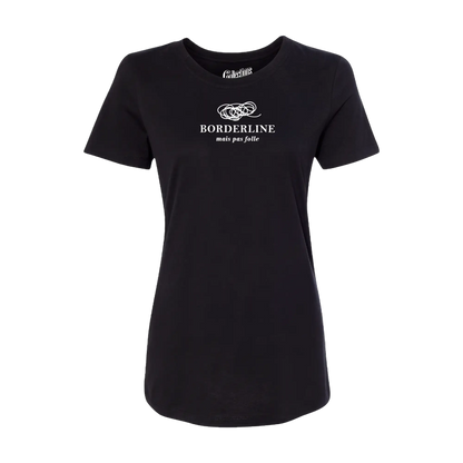 Vie d’Phoqué - T-Shirt ajusté - T-shirt ajusté - Borderline pas folle - Noir / XS
