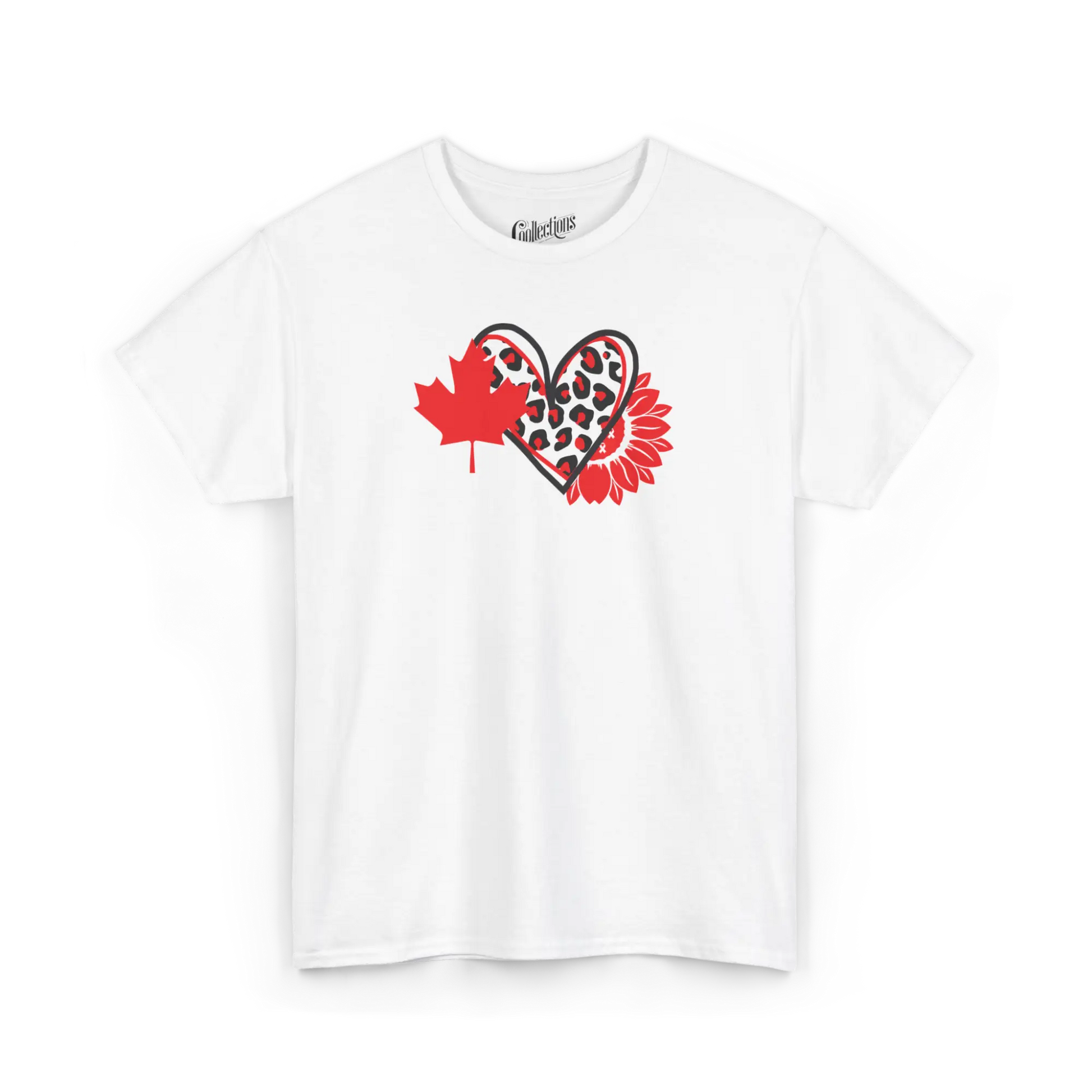 Local D’abord - T-Shirt - T-shirt - Amour Canadien - Blanc / S / M