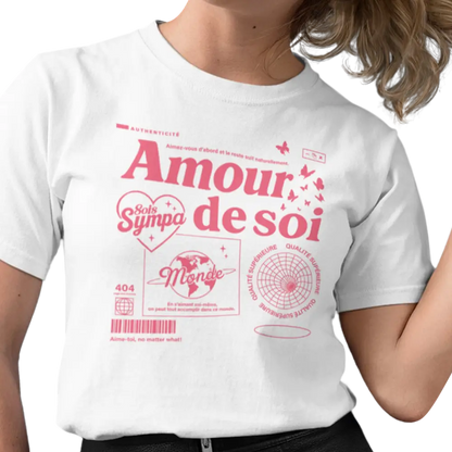 Mot pour Mot - T-Shirt - T-shirt - Amour de soi - Sois sympa avec toi-même