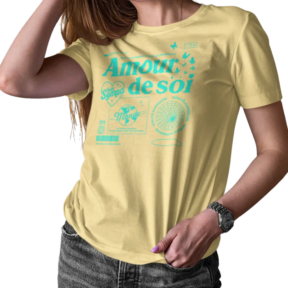 Mot pour Mot - T-Shirt - T-shirt - Amour de soi - Sois sympa avec toi-même
