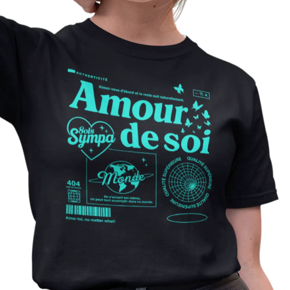 Mot pour Mot - T-Shirt - T-shirt - Amour de soi - Sois sympa avec toi-même