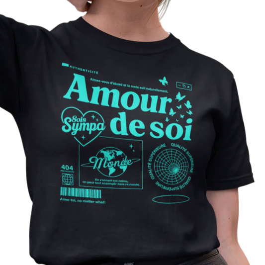 Mot pour Mot - T-Shirt - T-shirt - Amour de soi - Sois sympa avec toi-même