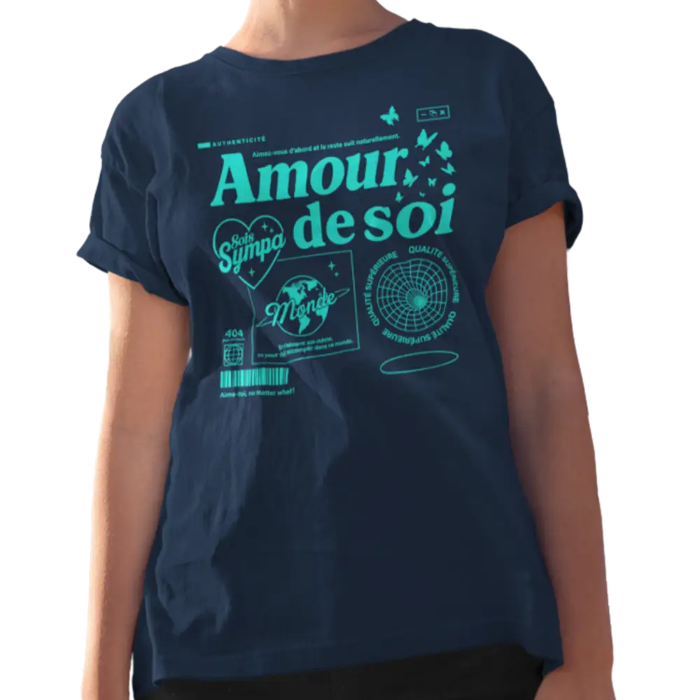 Mot pour Mot - T-Shirt - T-shirt - Amour de soi - Sois sympa avec toi-même