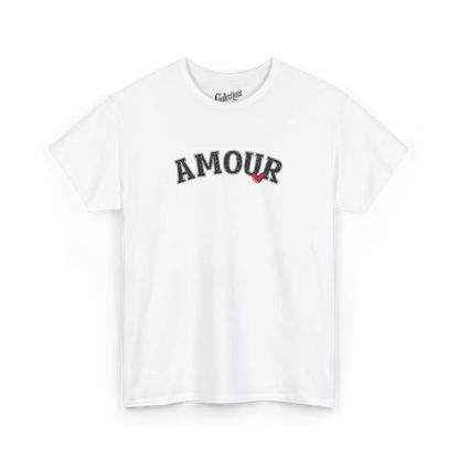 Saint-Valentin - T-Shirt - T-shirt - Amour simple - Blanc / S / M