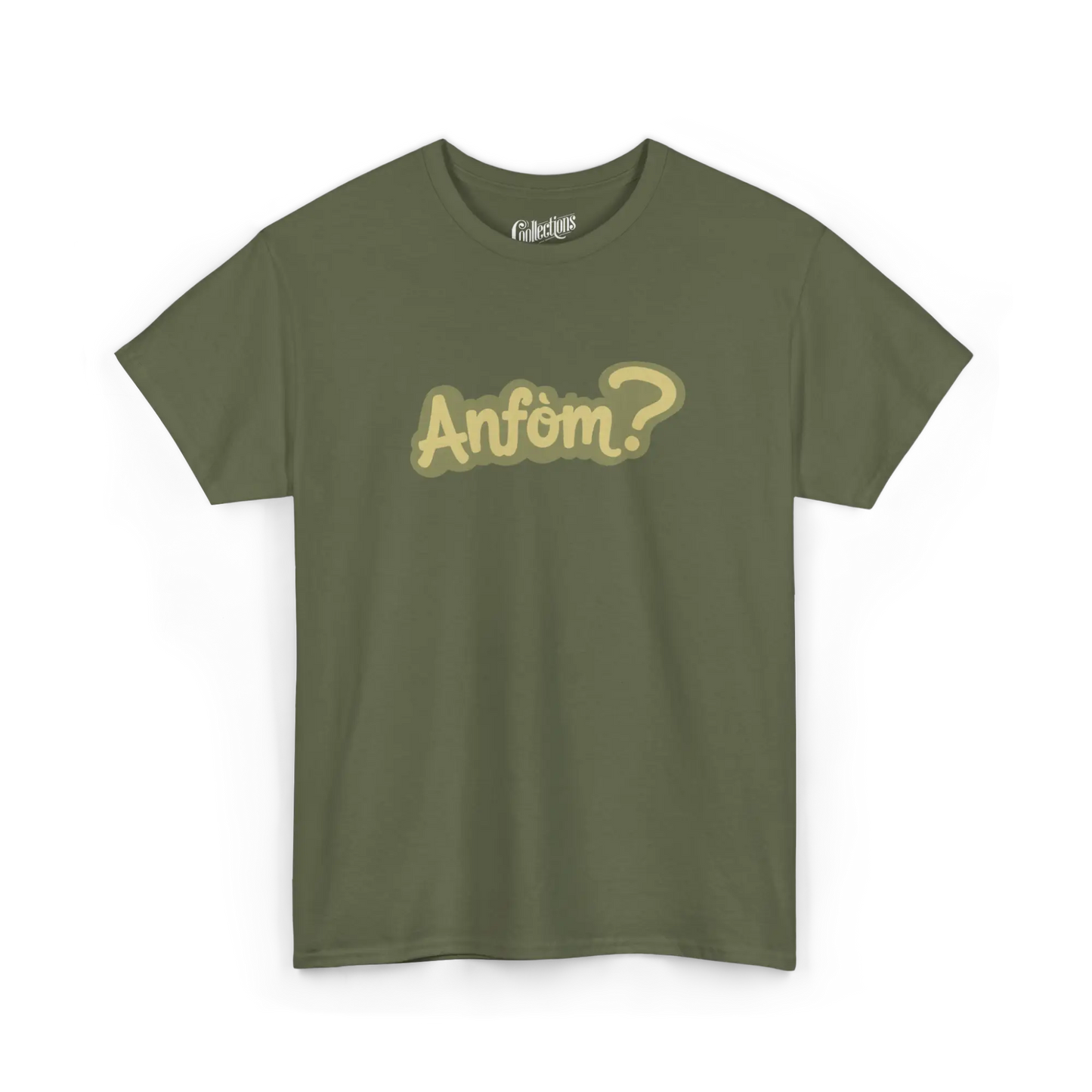 Créolofolie - T-Shirt - T-shirt - Anfòm? - Militaire / S / M