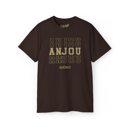 Local D’abord - T-Shirt - T-shirt - Anjou plus que classique - Chocolat / S / M