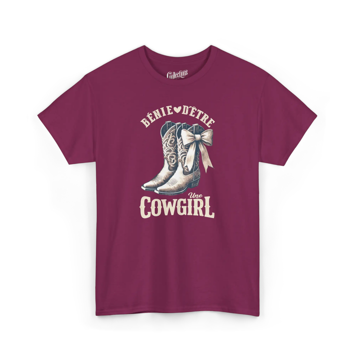 Rodéo Moderne - T-Shirt - T-shirt - Bénie d’être une Cowgirl - Baie / S / M
