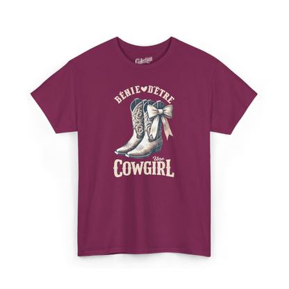 Rodéo Moderne - T-Shirt - T-shirt - Bénie d’être une Cowgirl - Baie / S / M