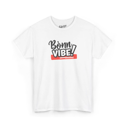 Créolofolie - T-Shirt - T-shirt - Bònn Vibe! - Blanc / S / M