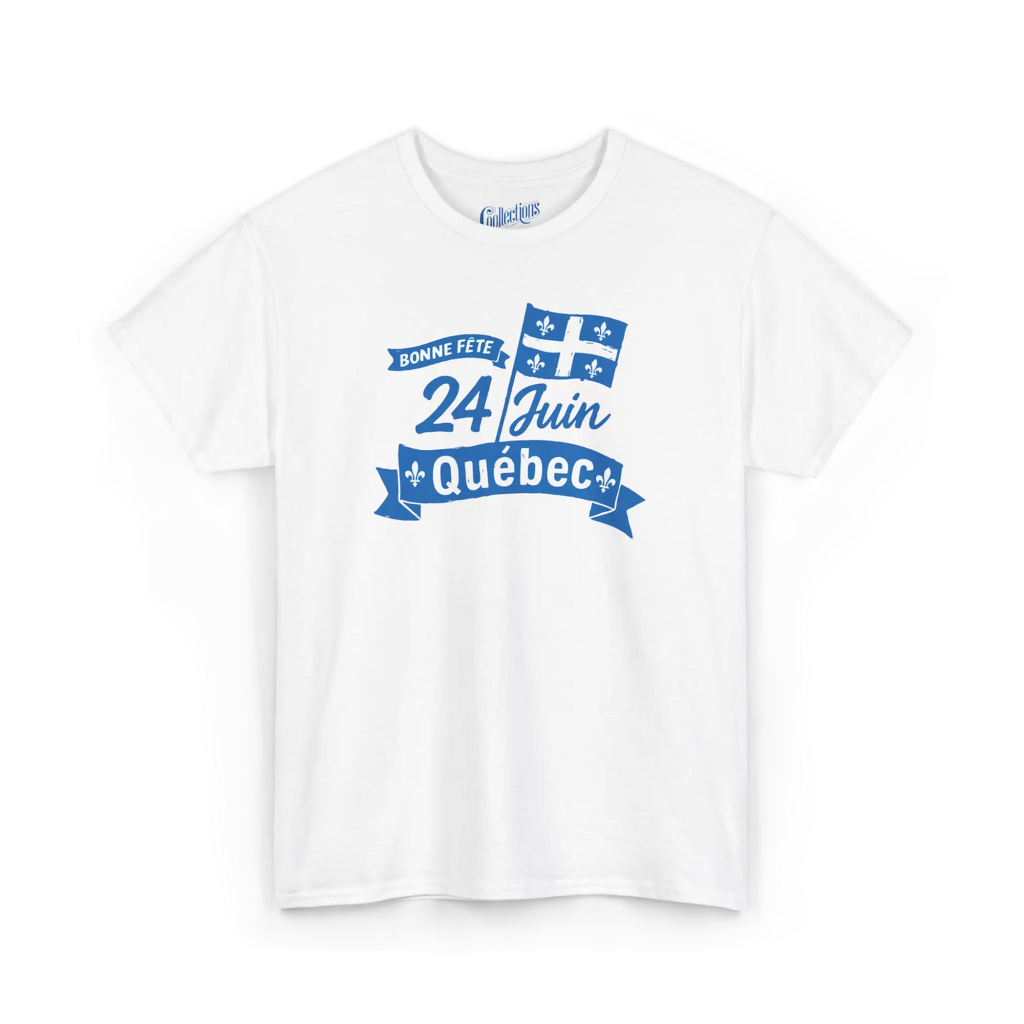 Fierté Québec - T-Shirt - T-shirt - Bonne Fête Québec - Blanc / S / M