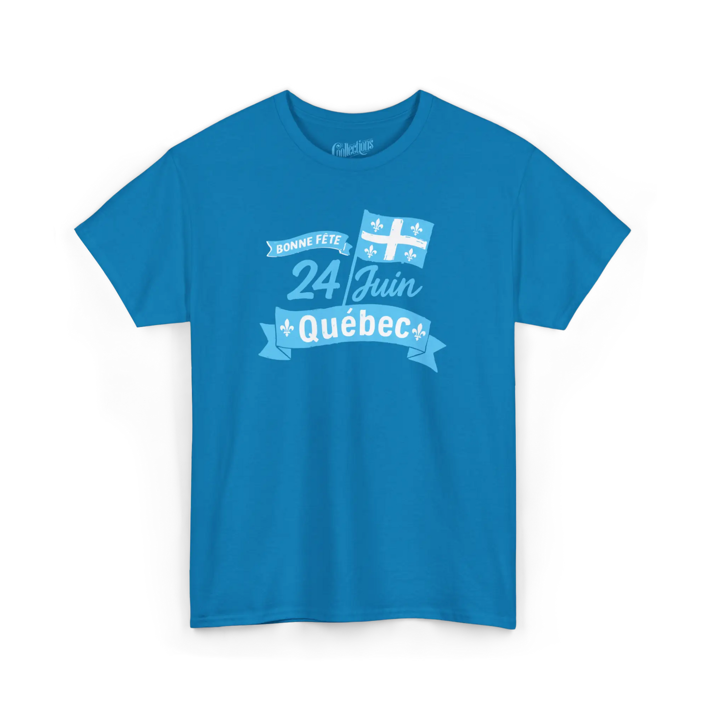 Fierté Québec - T-Shirt - T-shirt - Bonne Fête Québec - Saphire / S / M