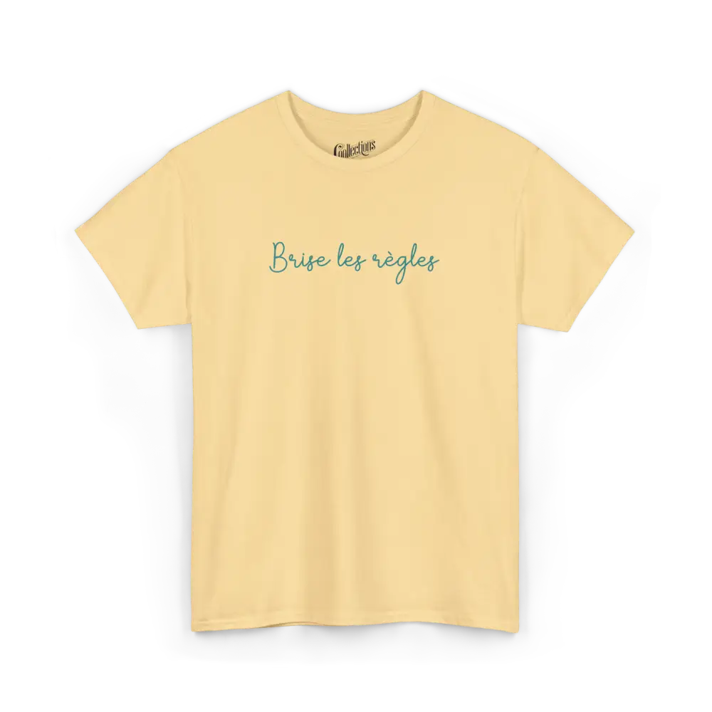 Vie d’Phoqué - T-Shirt - T-shirt - Brise les règles - Brume jaune / S / M