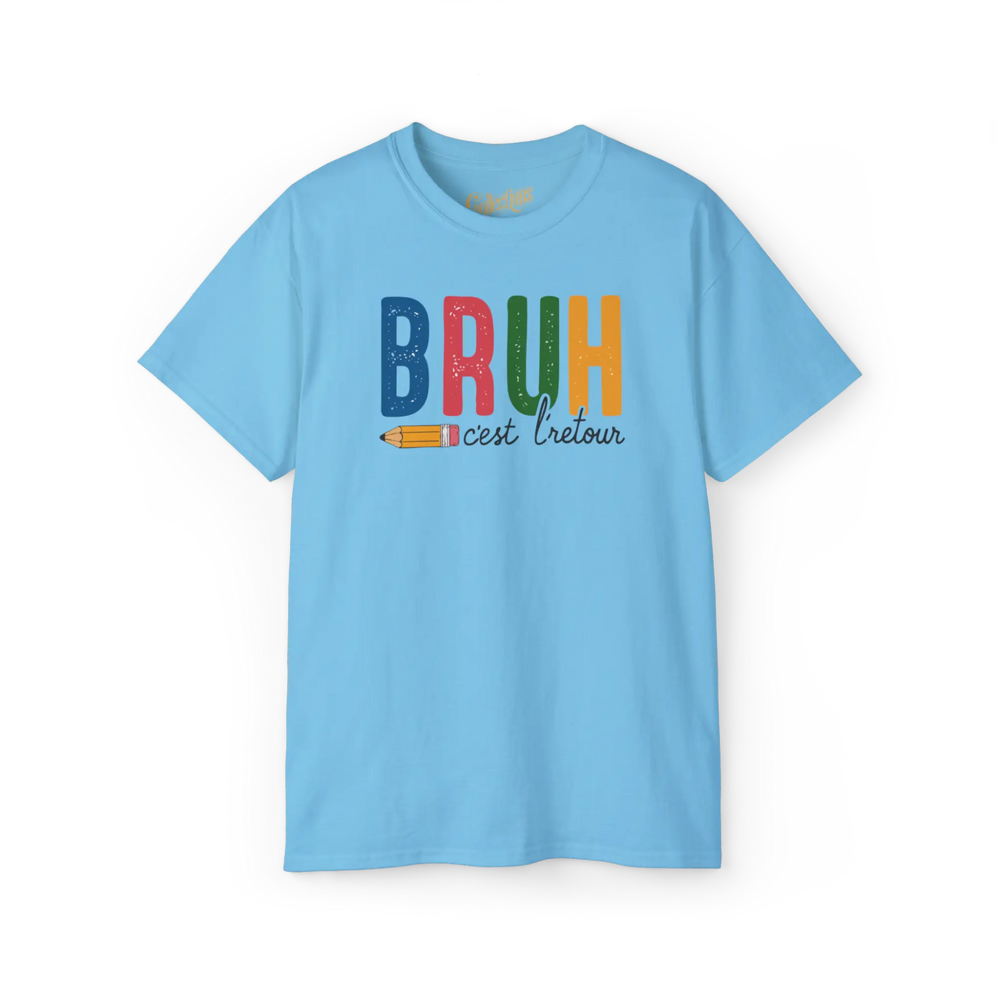 Vie d’Prof - T-Shirt - T-shirt - Bruh c’est l’retour! - Ciel / S / M