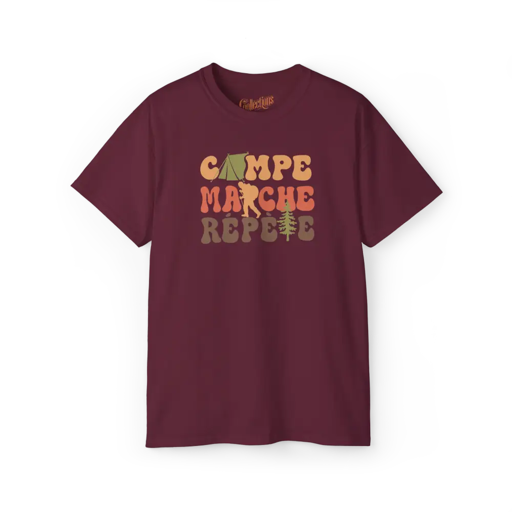 #camping - T-Shirt - T-Shirt - Campe Marche Répète
