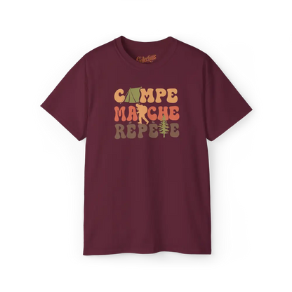 #camping - T-Shirt - T-Shirt - Campe Marche Répète