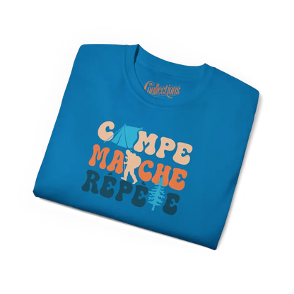 #camping - T-Shirt - T-Shirt - Campe Marche Répète
